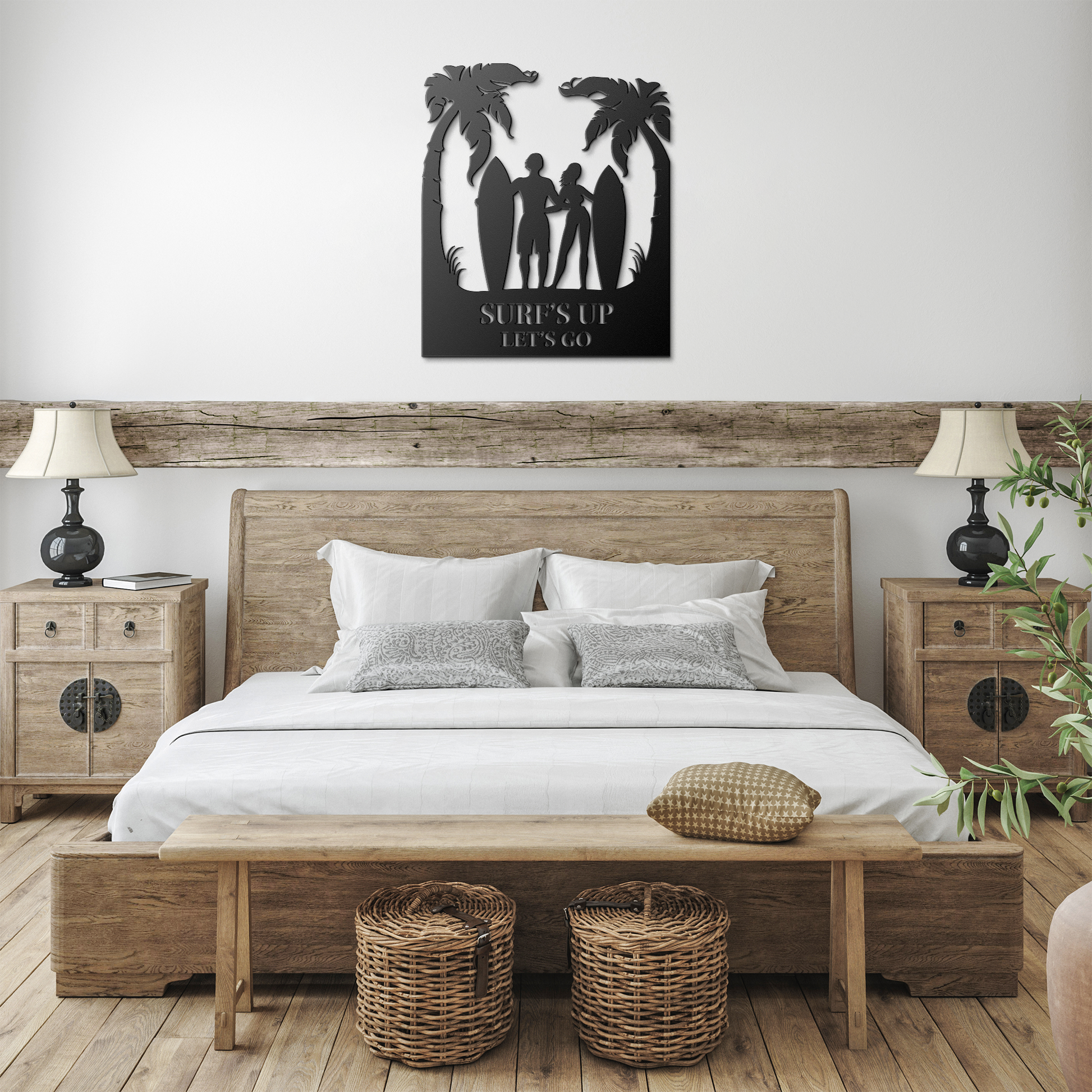 Surfs_Up_Lets_Go_Metal_Wall_Art_Black_Farmhouse_Bedroom_Mockup.png