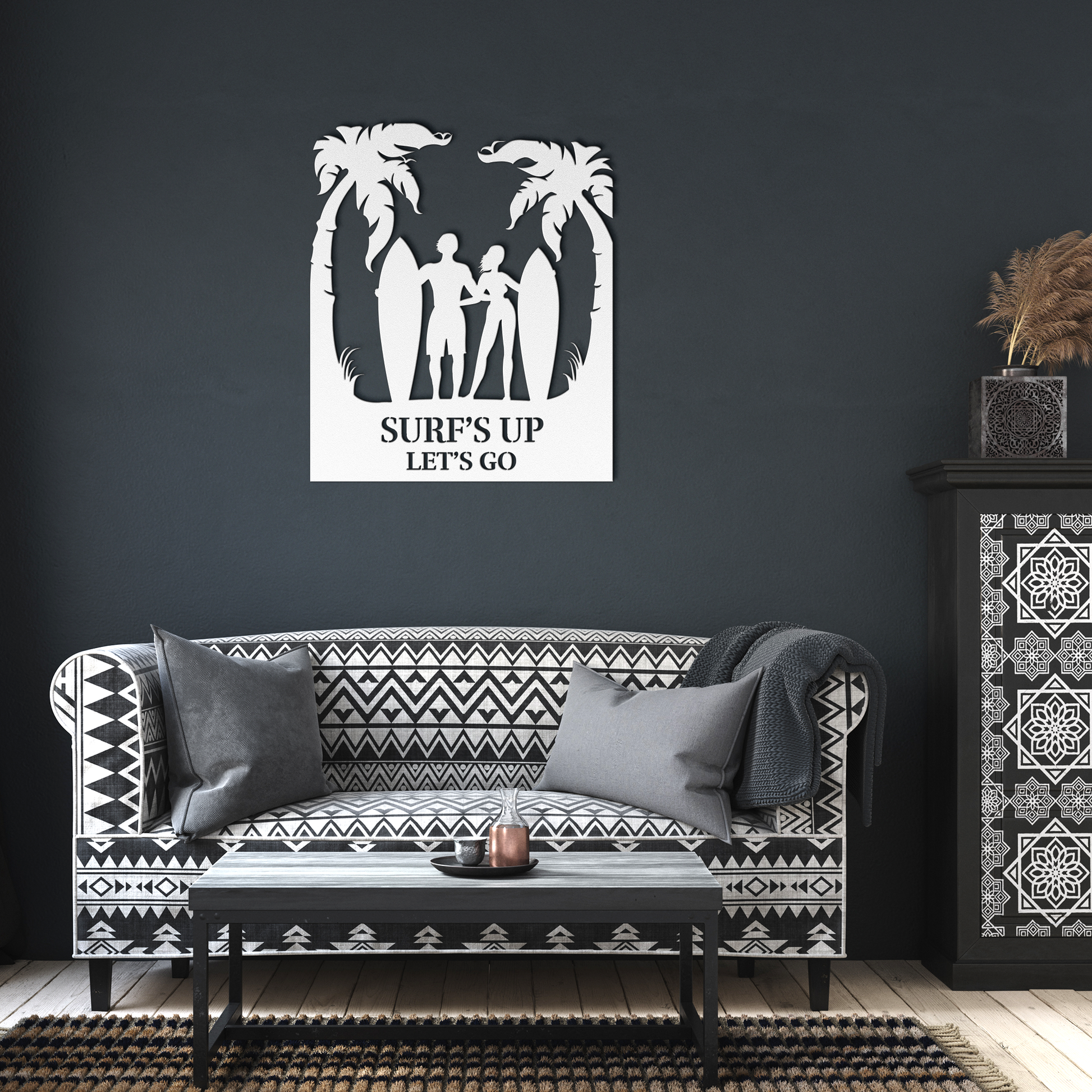 Surfs_Up_Lets_Go_Metal_Wall_Art_White_Dark_Living_Room_Mockup.png