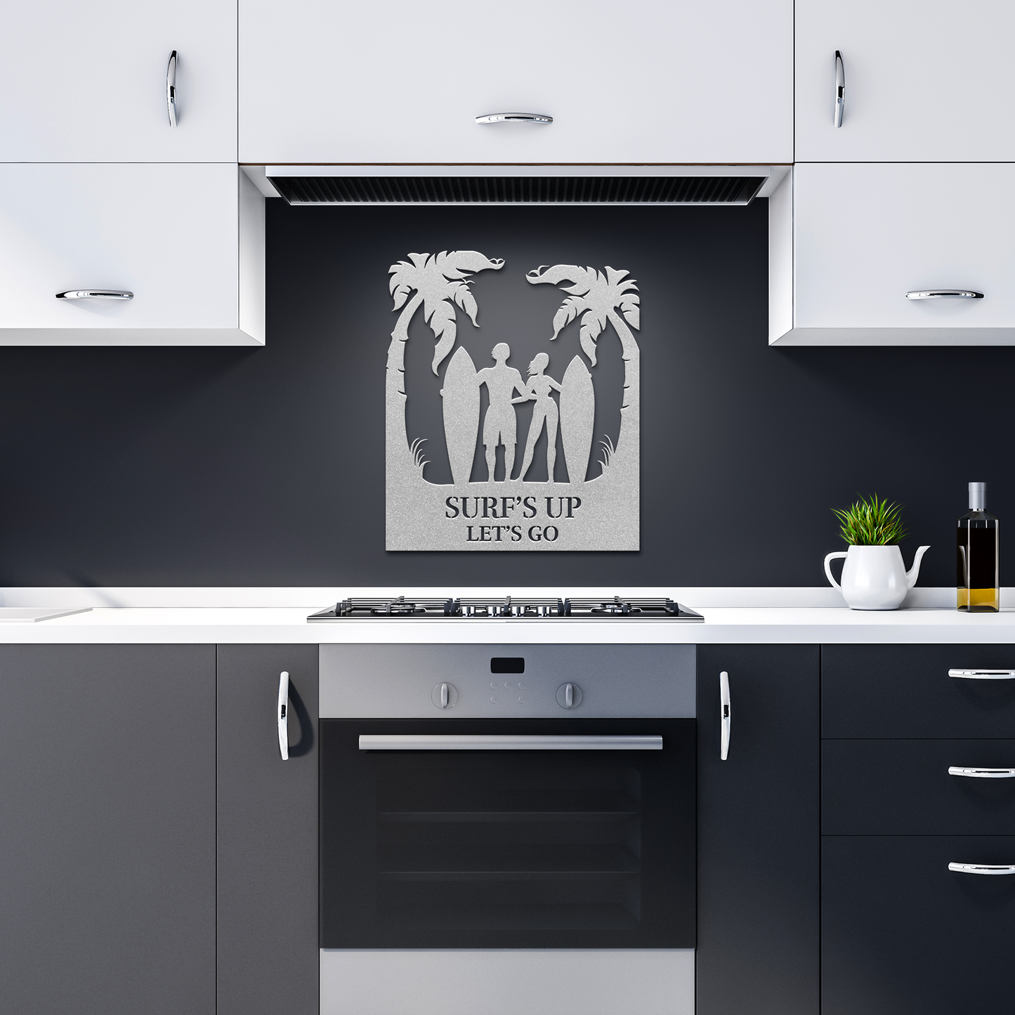 Surfs_Up_Lets_Go_Metal_Wall_Art_Silver_Dark_Kitchen_Mockup.png