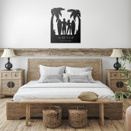 Surfs_Up_Lets_Go_Metal_Wall_Art_Black_Farmhouse_Bedroom_Mockup