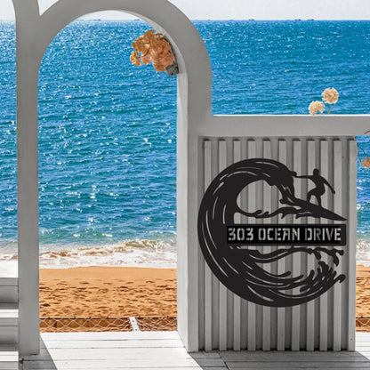 Dolphin Joy Address Sign