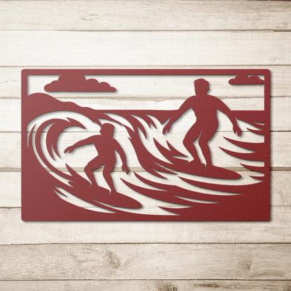 Taking_the_Kid_Surfing_Red_Simple_Wood_BKGD_Mockup