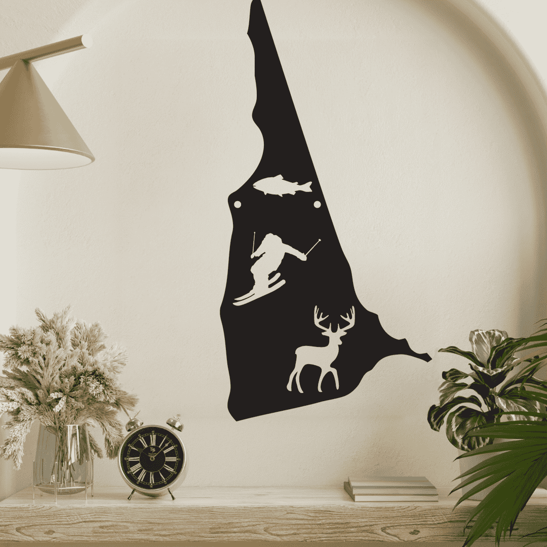The Granite State New Hampshire Metal Wall Art