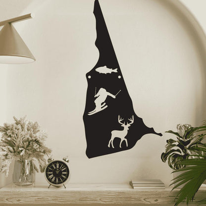 The Granite State New Hampshire Metal Wall Art