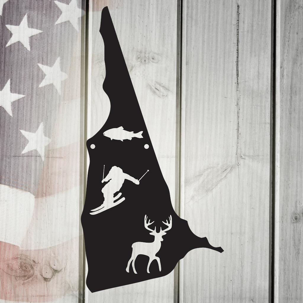 The Granite State New Hampshire Metal Wall Art