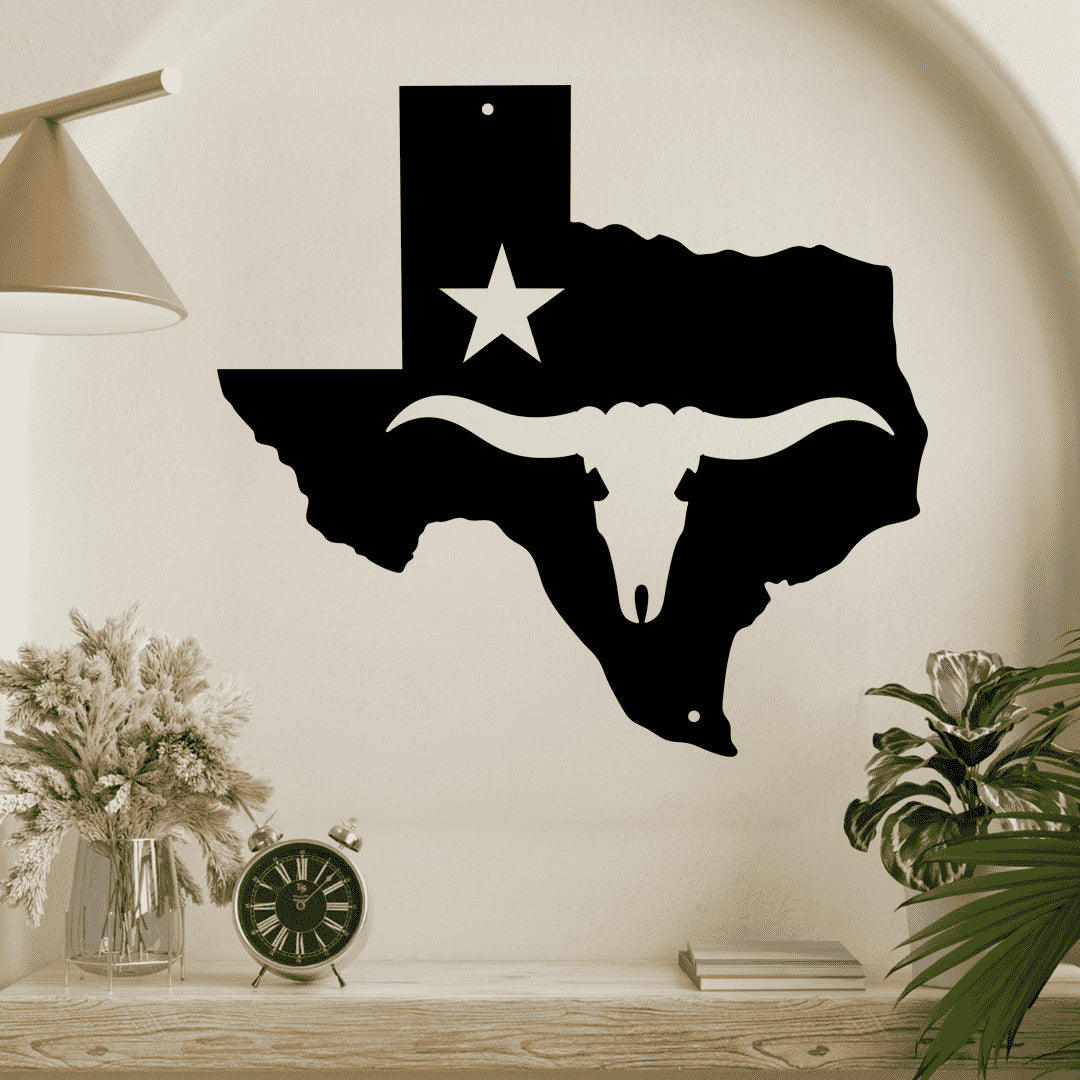 The Lone Star State Texas Metal Wall Art