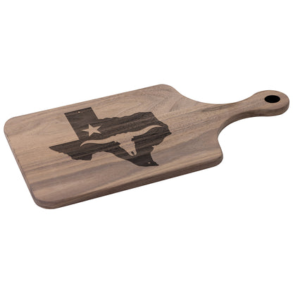 The Lone Star State Texas Hardwood Paddle Cutting Board - Country Proud USA