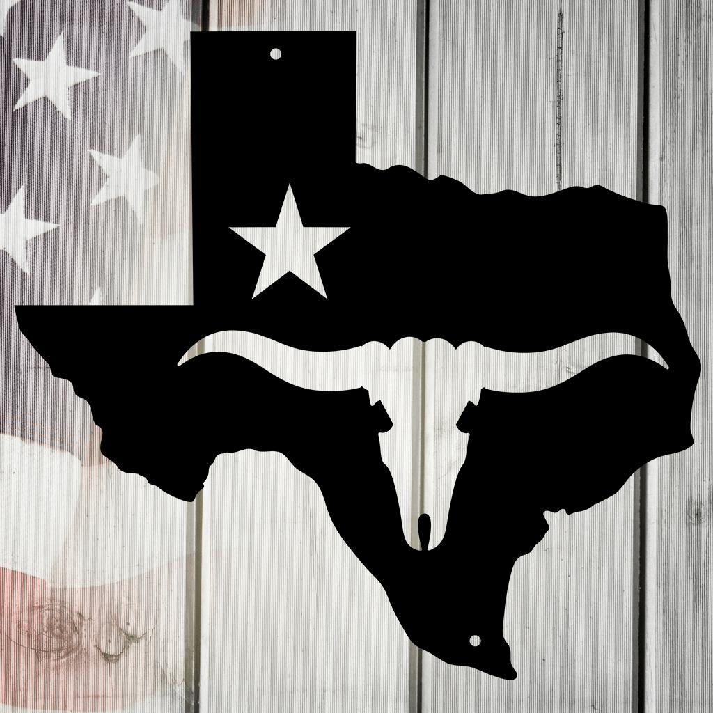 The Lone Star State Texas Metal Wall Art