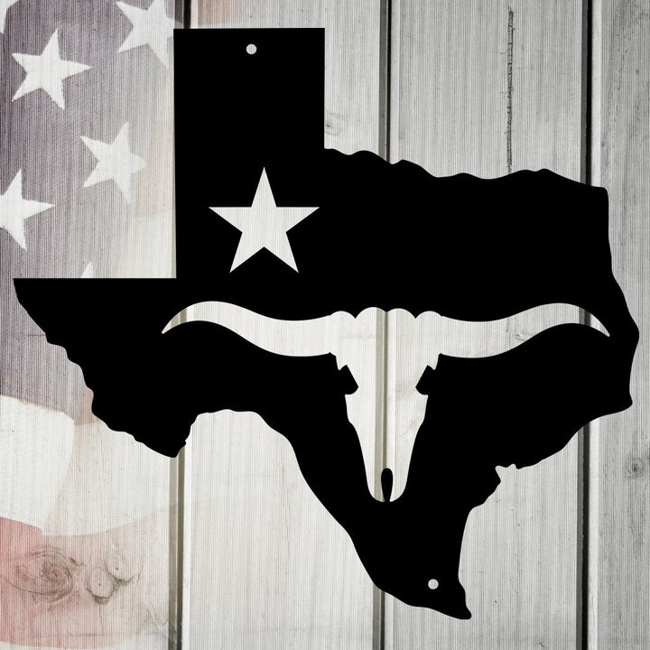 The Lone Star State Texas Metal Wall Art