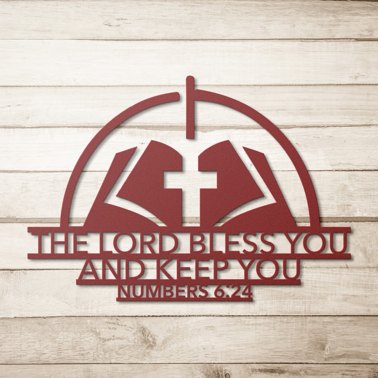 The Lord Bless You and Keep You Metal Wall Art