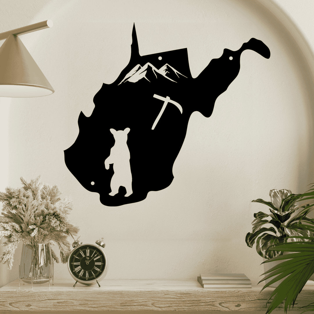 The Mountain State West Virginia Metal Wall Art