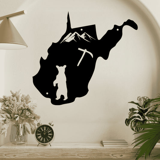 The Mountain State West Virginia Metal Wall Art