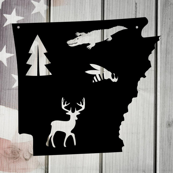 The Natural State Arkansas Metal Wall Art