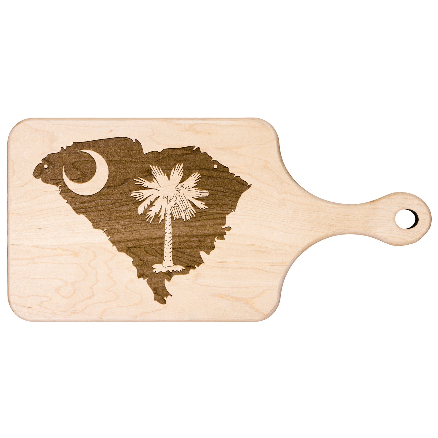 The Palmetto State South Carolina Hardwood Paddle Cutting Board - Country Proud USA