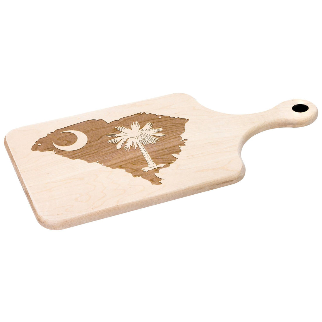 The Palmetto State South Carolina Hardwood Paddle Cutting Board - Country Proud USA