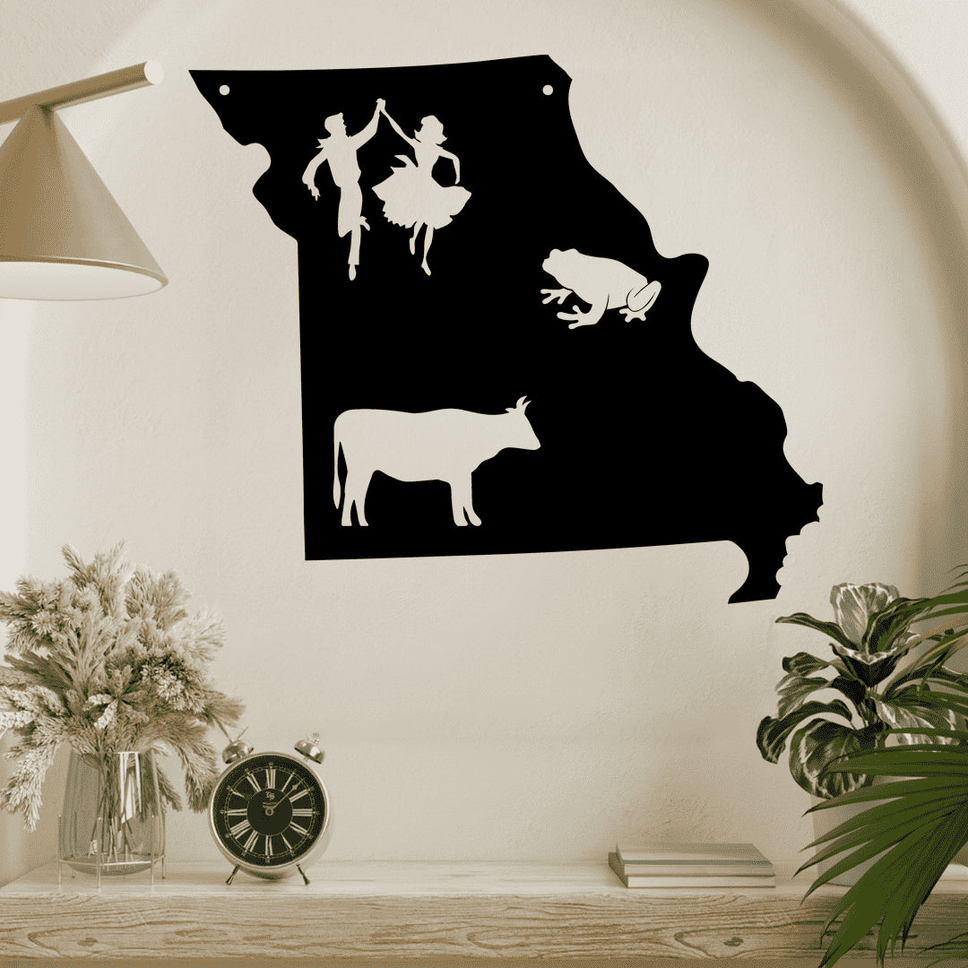 The Show Me State Missouri Metal Wall Art