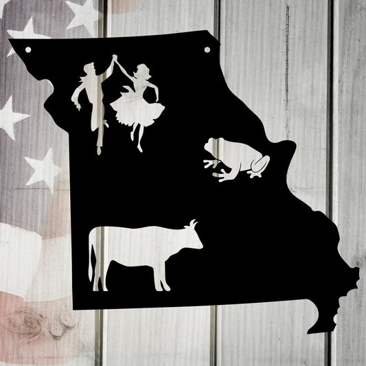 The Show Me State Missouri Metal Wall Art