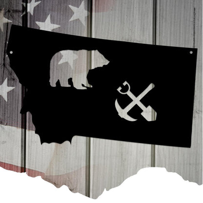 The Treasure State Montana Metal Wall Art