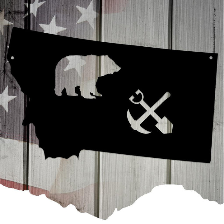 The Treasure State Montana Metal Wall Art