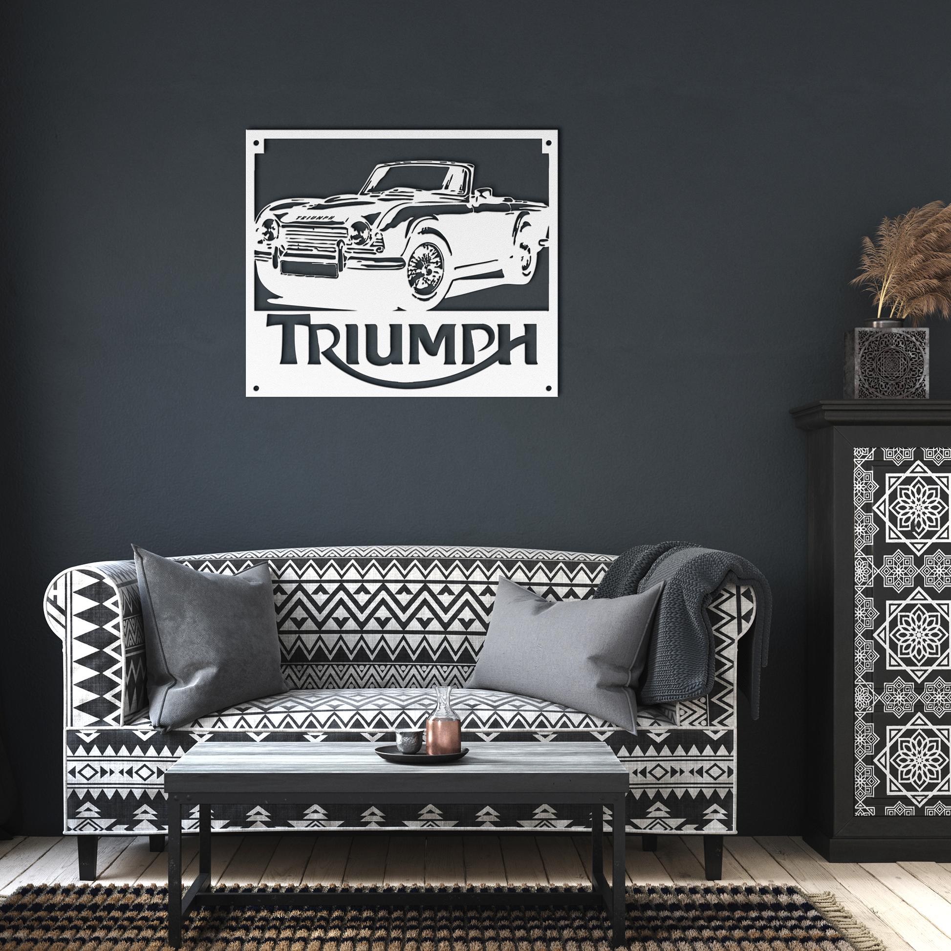 Triumph_TR4_Metal_Wall_Art_White_Dark_Living_Room_Mockup.png