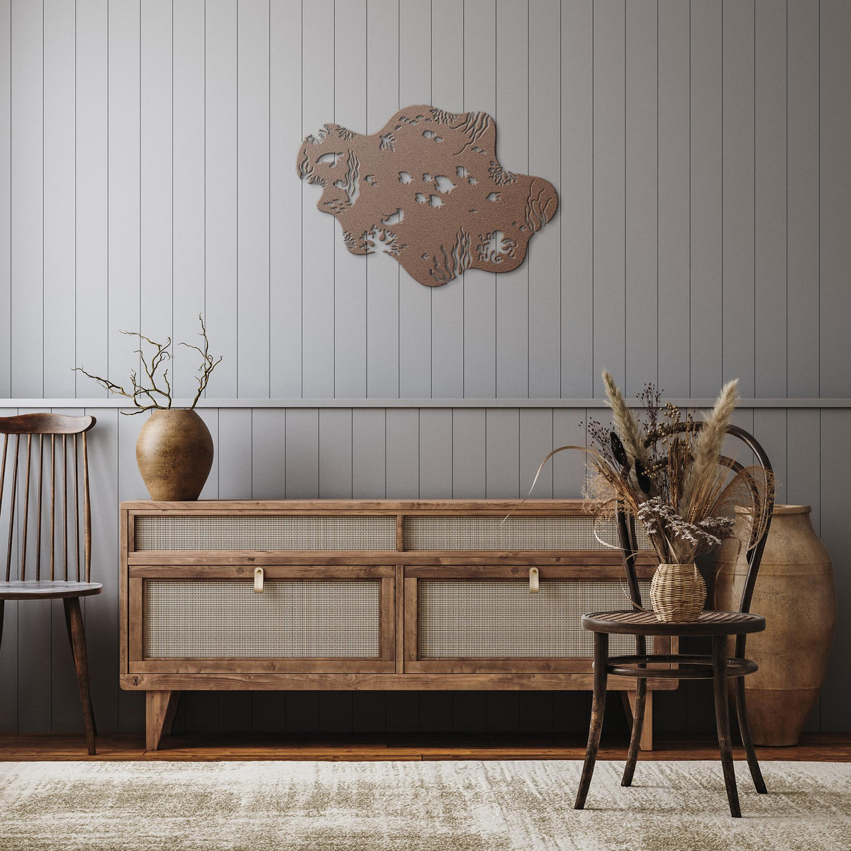 Underwater_Sealife_Metal_Wall_Art_Copper_Rustic_Hallway_Mockup