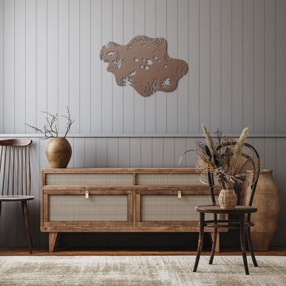 Underwater_Sealife_Metal_Wall_Art_Copper_Rustic_Hallway_Mockup