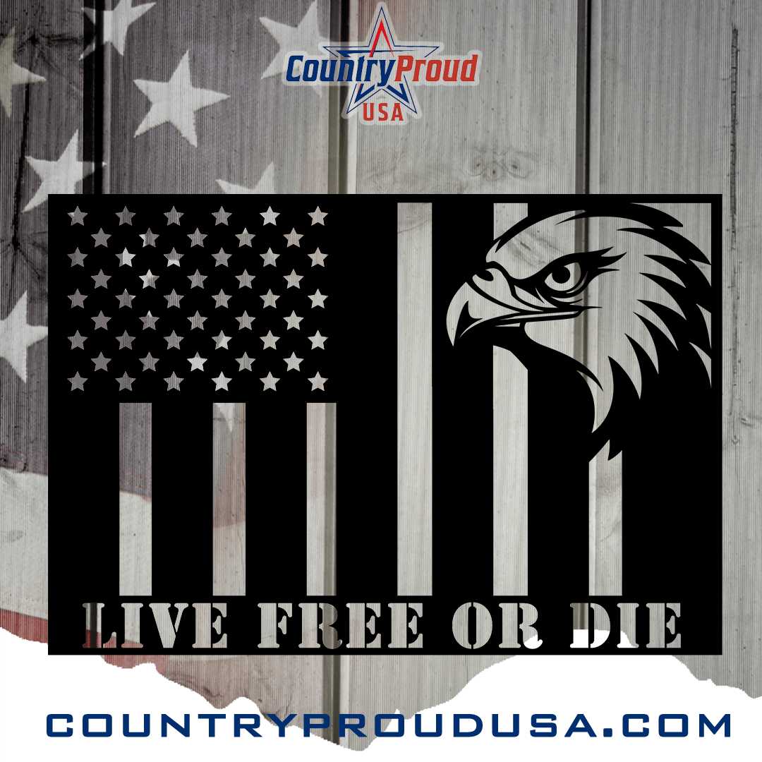 US Civil Peace Flag Metal Wall Art