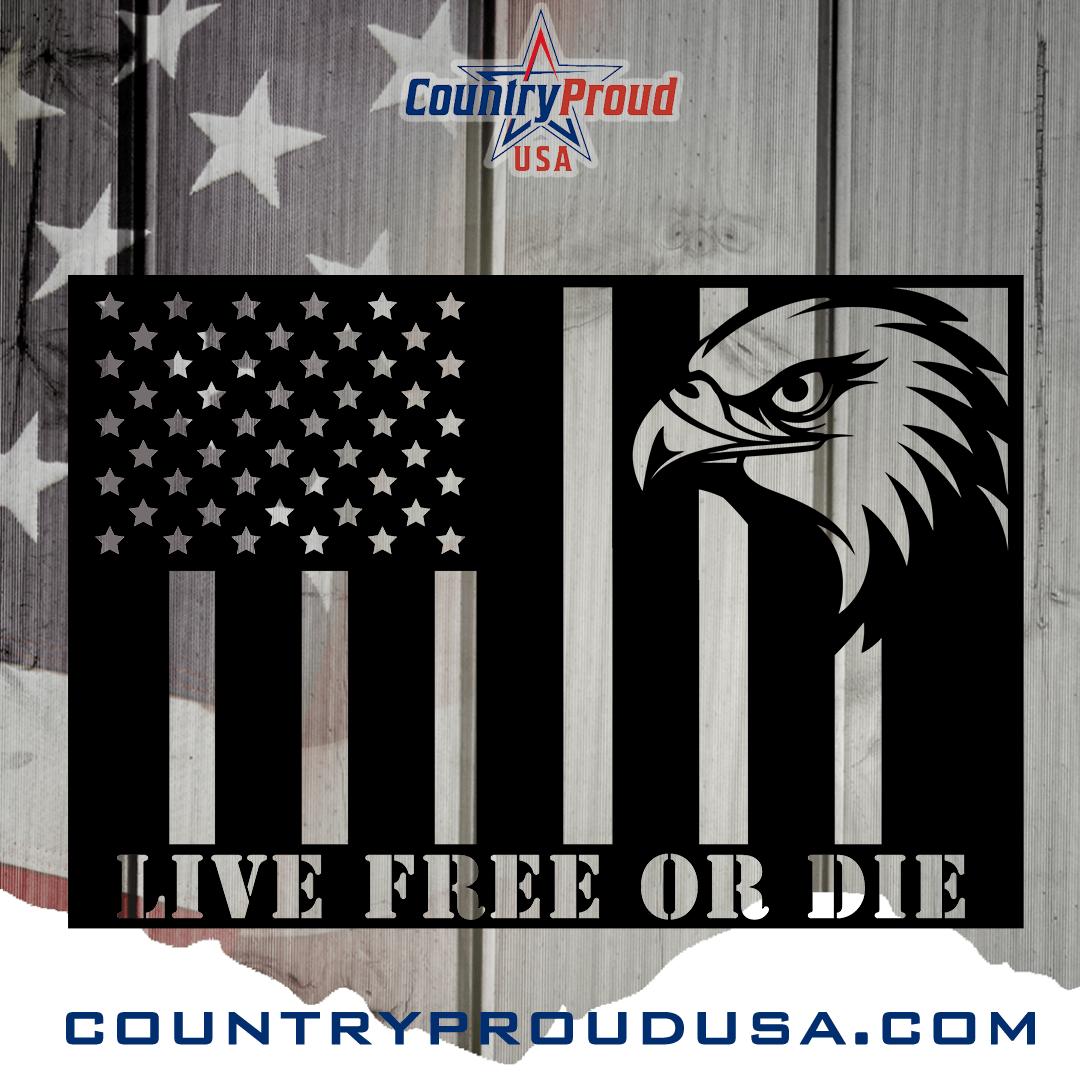 US Civil Peace Flag Metal Wall Art