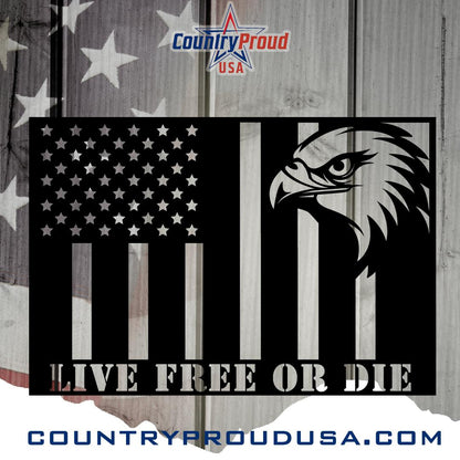 US Civil Peace Flag Metal Wall Art