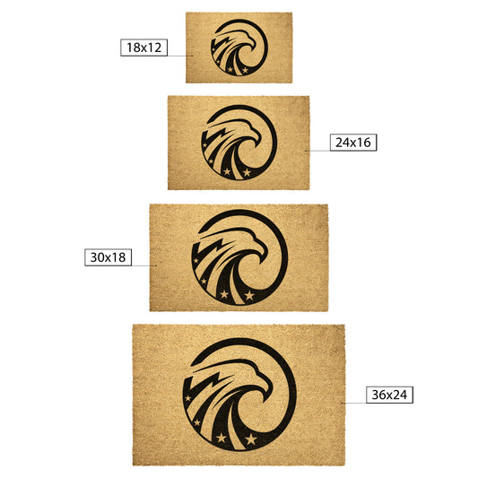 USA Eagle with Stars Coir Doormat