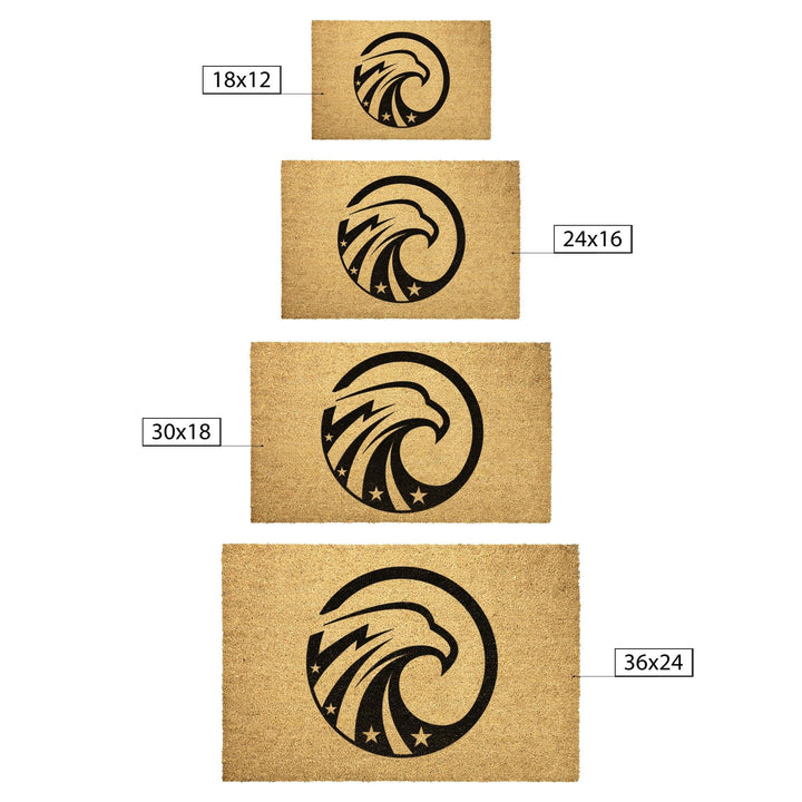 USA Eagle with Stars Coir Doormat