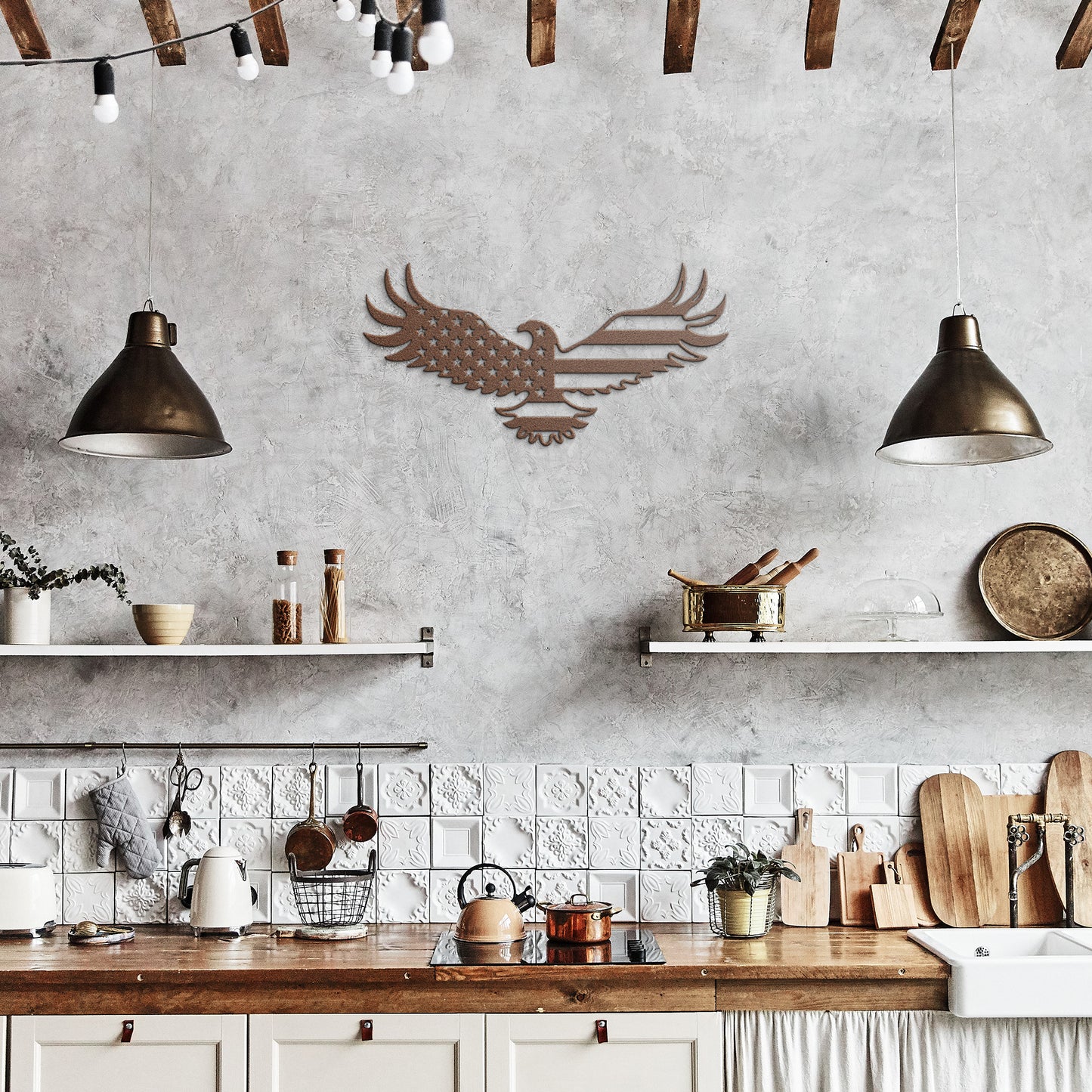 USA Proud Flying Eagle with Stars - Country Proud USA