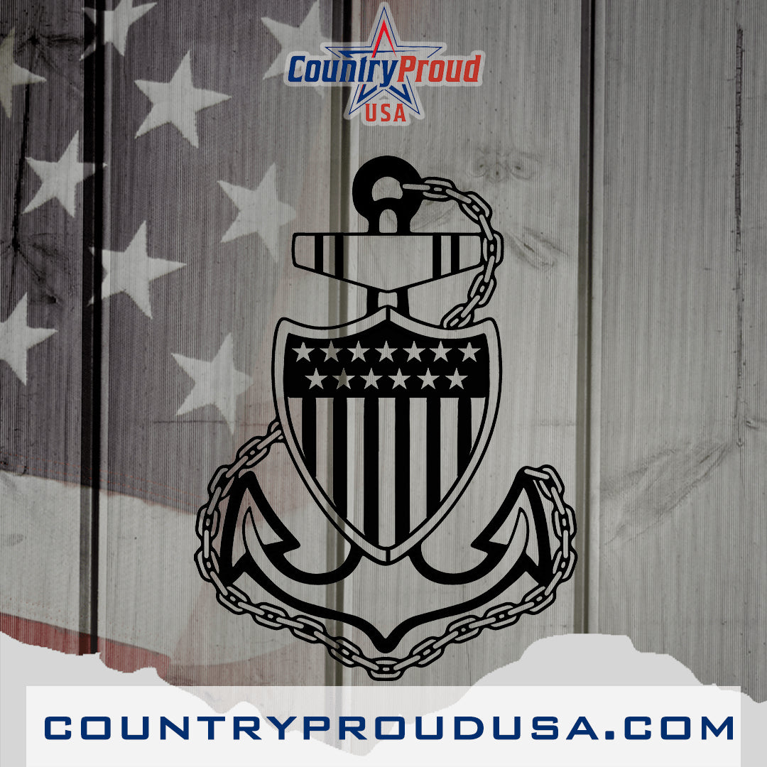 USCG Stability Anchor Metal Wall Art