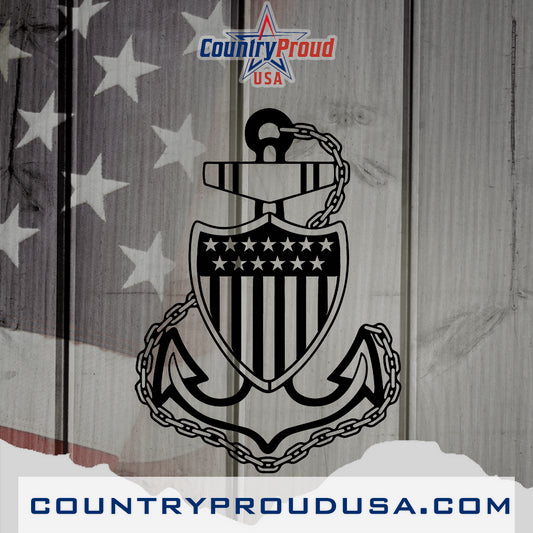 USCG Stability Anchor Metal Wall Art