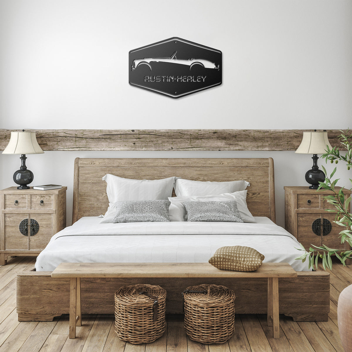 Vintage British Car Austin-Healey Metal Wall Art - Country Proud USA