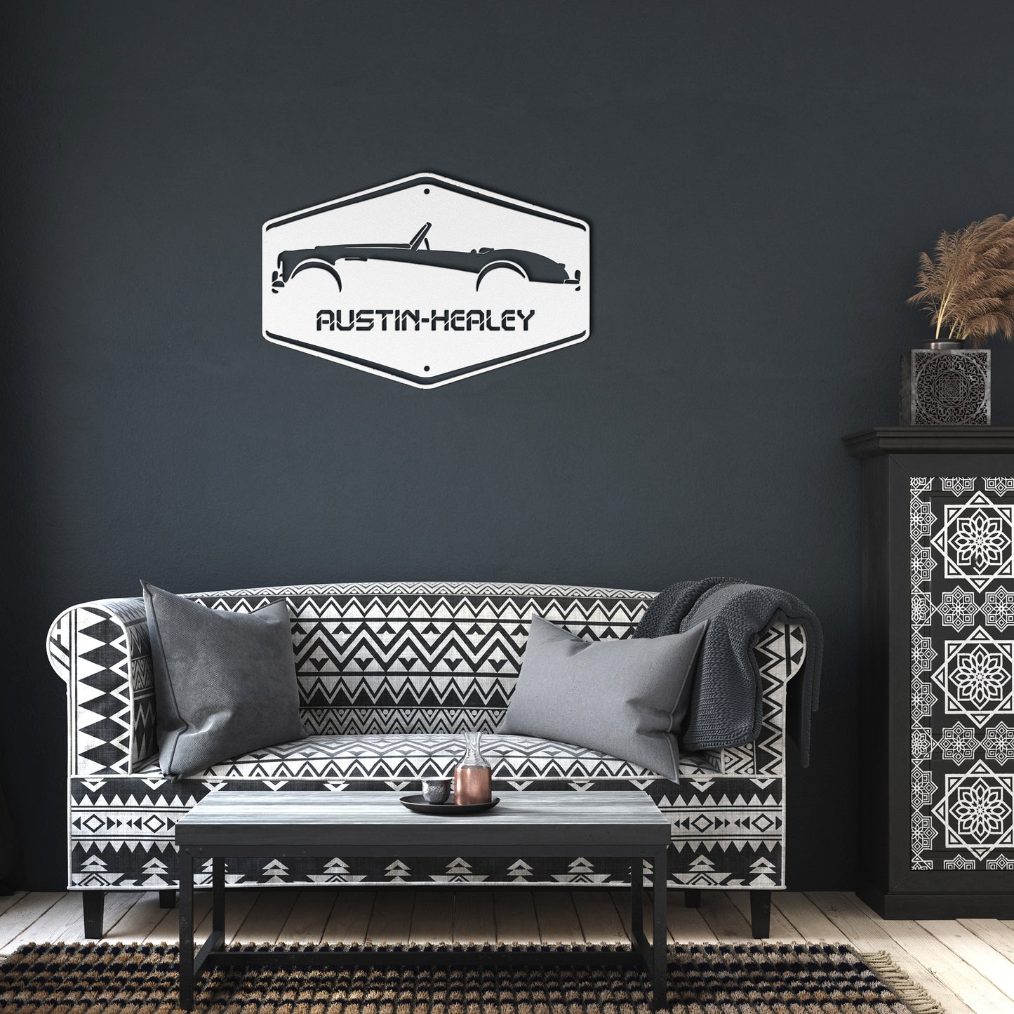 Vintage British Car Austin-Healey Metal Wall Art - Country Proud USA