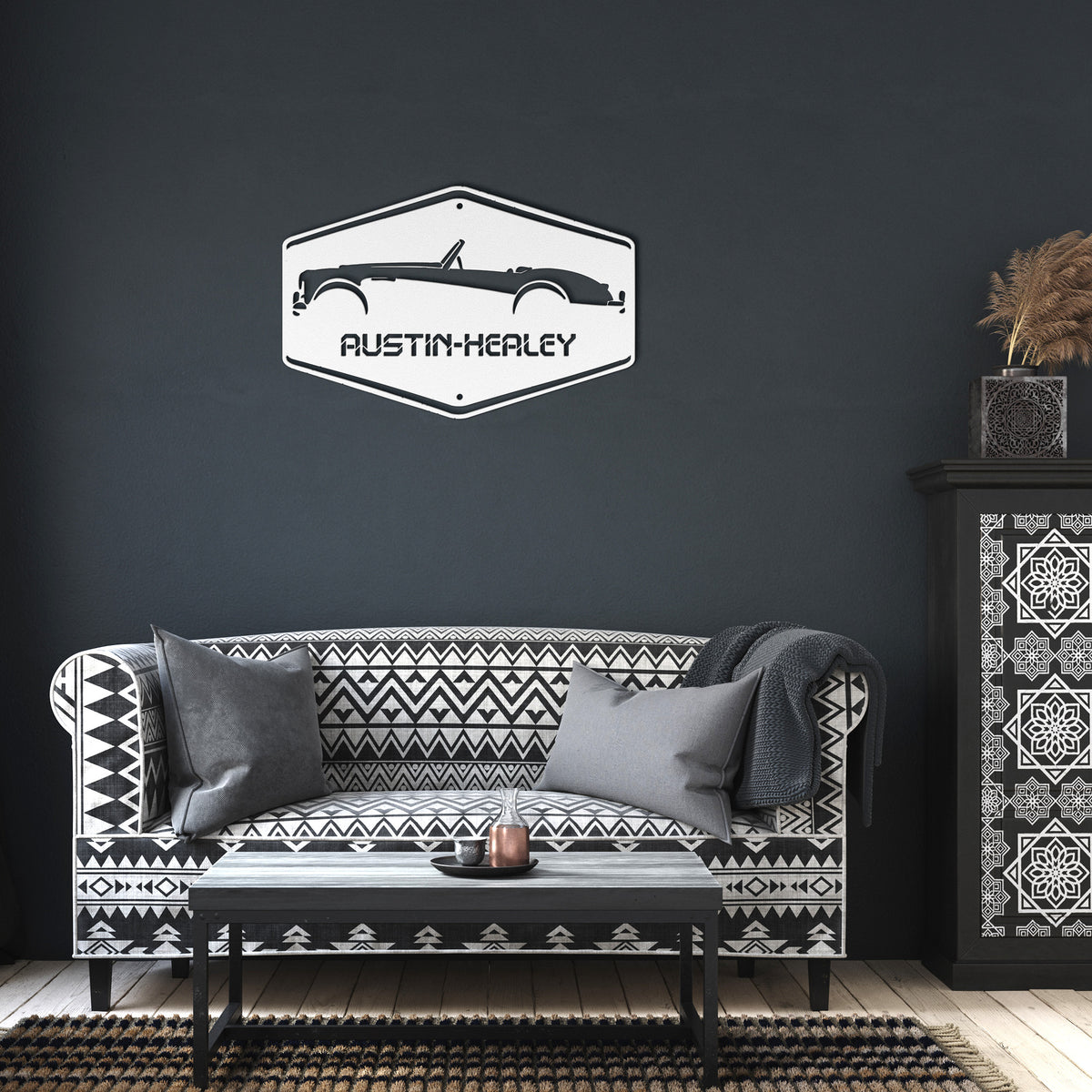 Vintage British Car Austin-Healey Metal Wall Art - Country Proud USA