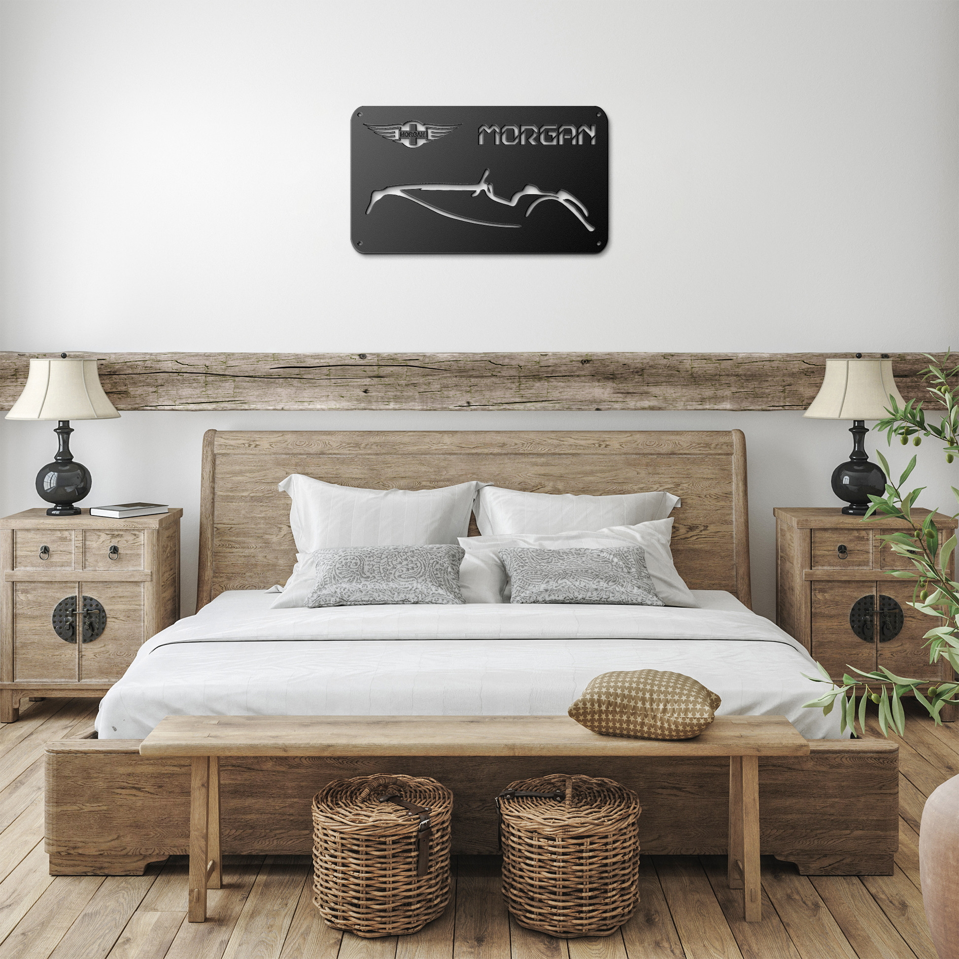 Vintage_British_Car_Morgan_Metal_Wall_Ar_Black_Farmhouse_Bedroom_Mockup.png
