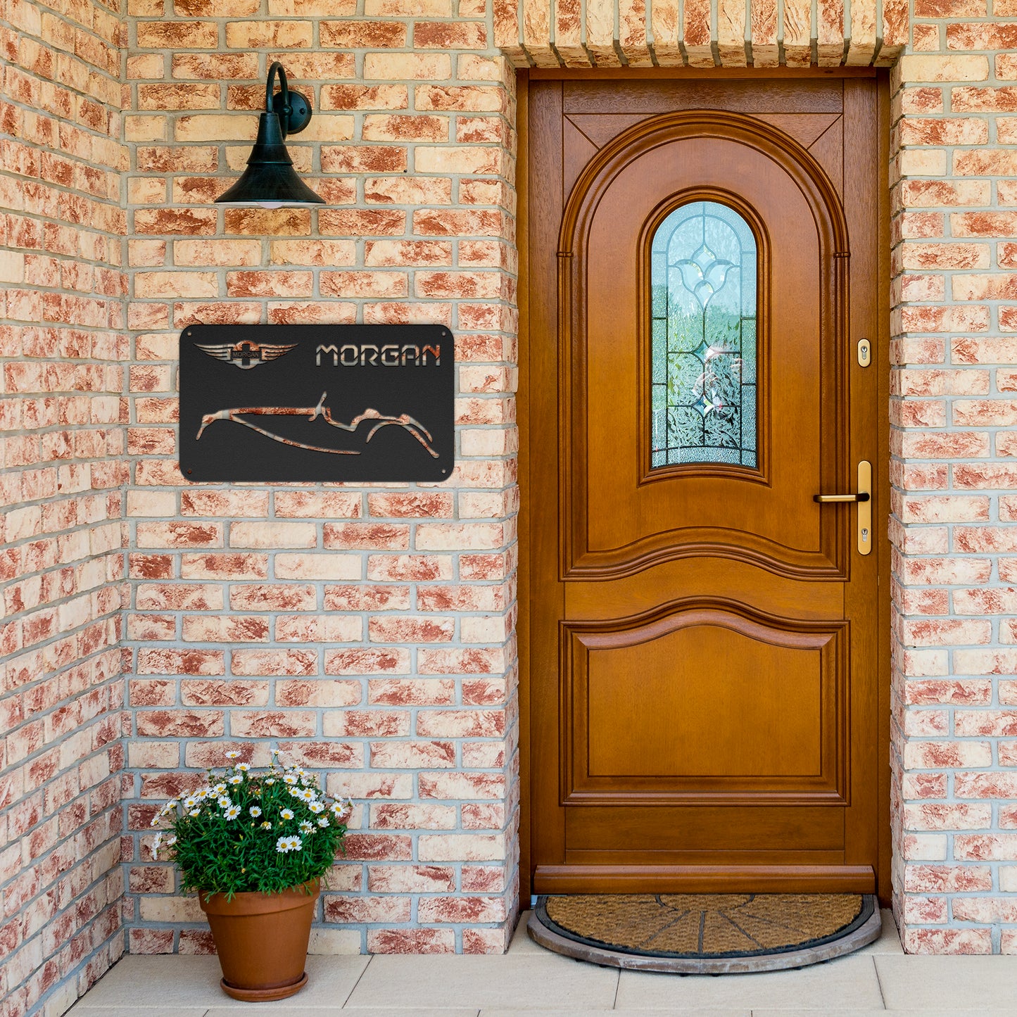 Vintage_British_Car_Morgan_Metal_Wall_Ar_Black_Brick_Entrance_Mockup.png