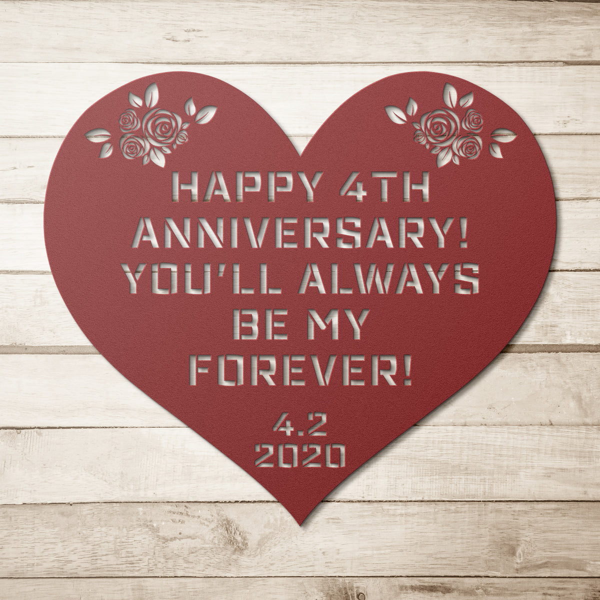 Wedding, Anniversary Metal Wall Art for the Home