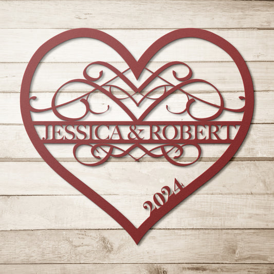 Wedding, Anniversary Love Metal Wall Art