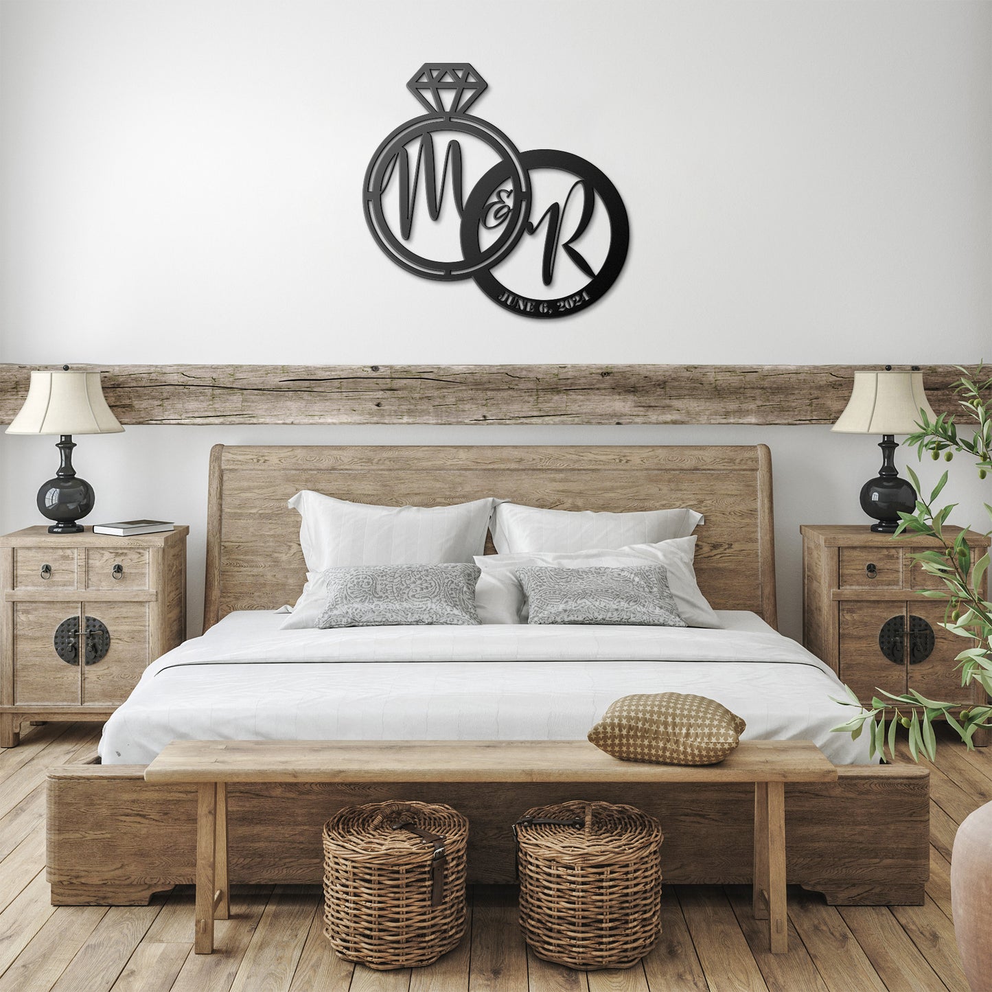 Wedding Rings & Date - Country Proud USA