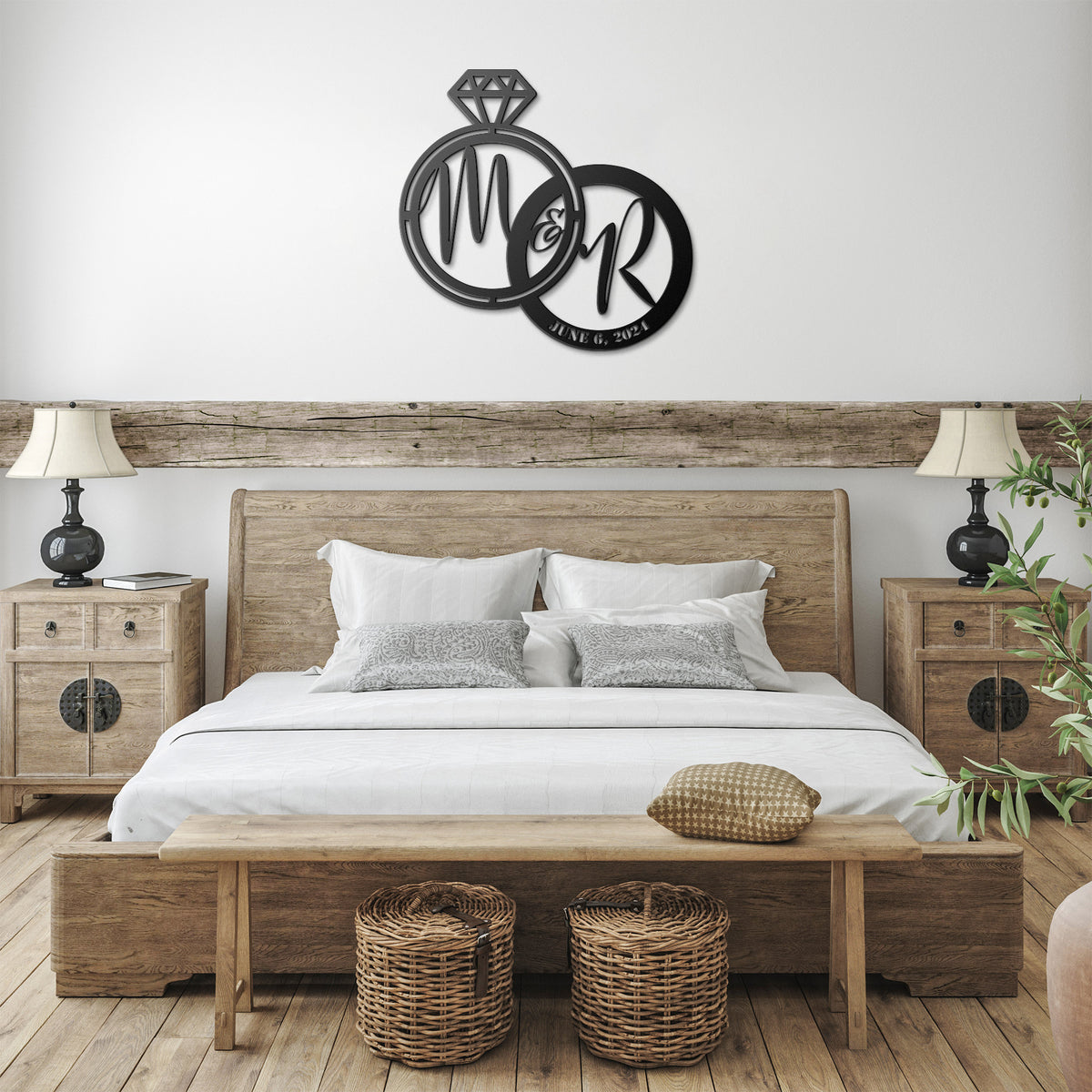 Wedding Rings & Date - Country Proud USA