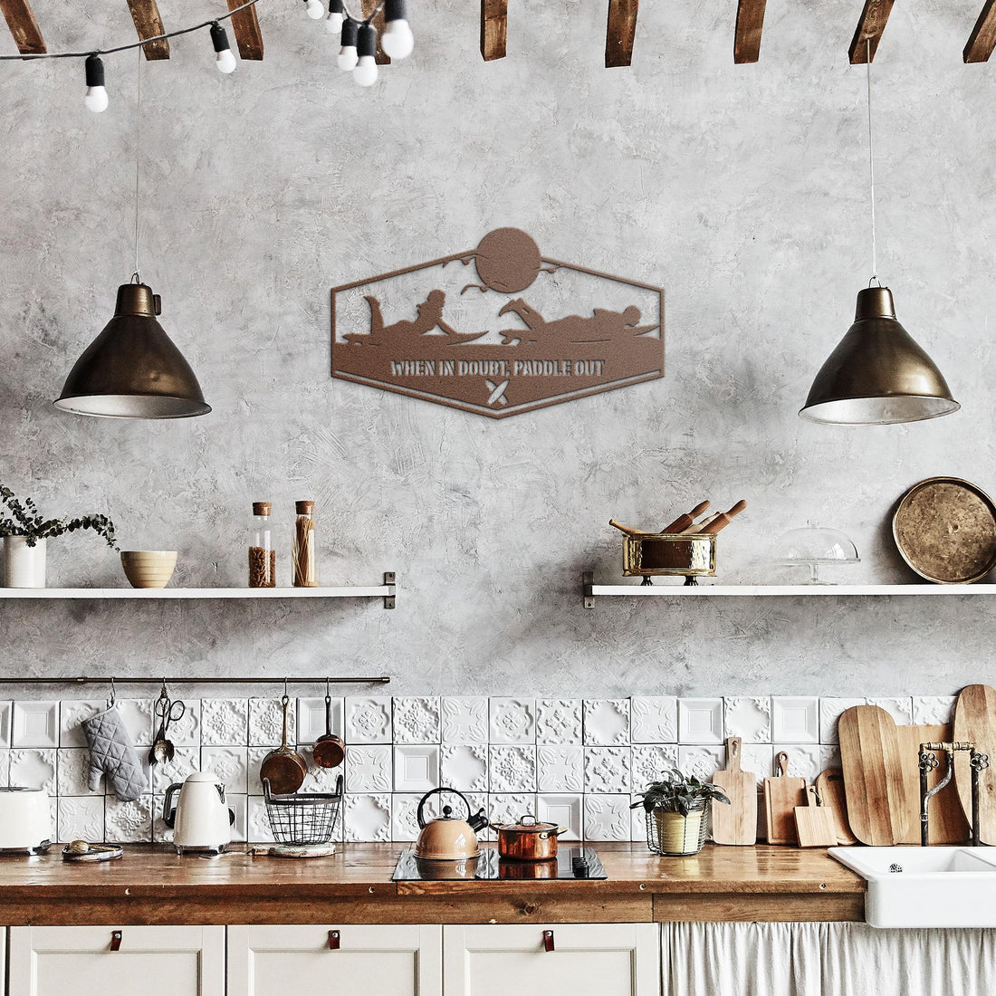 When_in_Doubt_Paddle_Out_Metal_Wall_Art_Copper_Rustic_Kitchen_Mockup.png