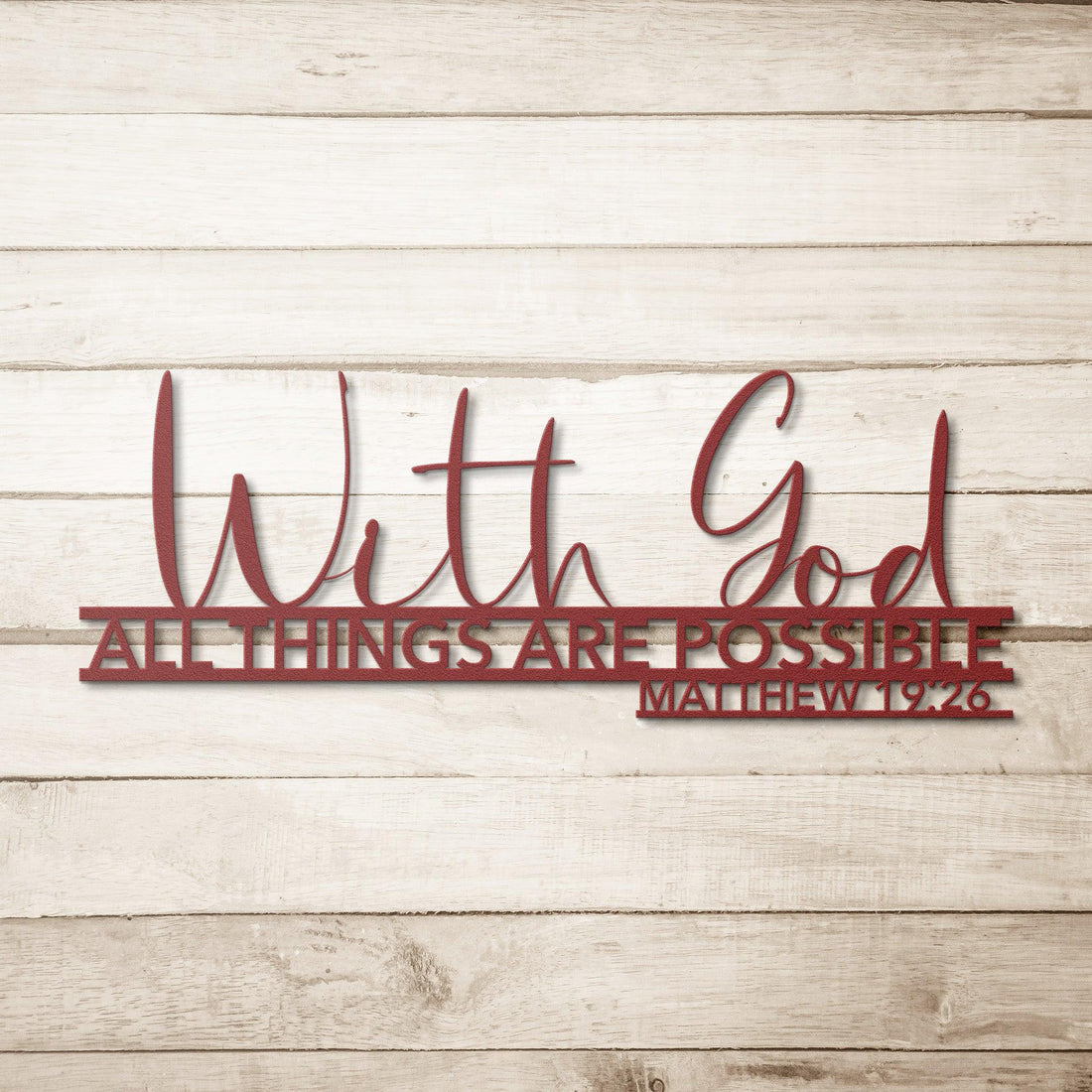 With God All Things are Possible Faith for the Home
