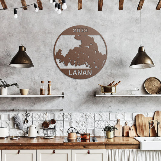 Your Home Location Metal Wall Art