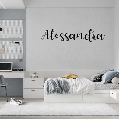 Your Name in Script Metal Wall Art Home Decor