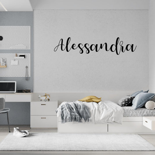 Your Name in Script Metal Wall Art Home Decor