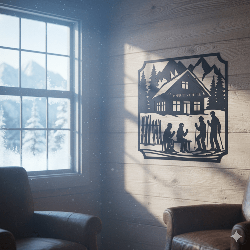 Après Ski Custom Mountain Scene - Country Proud USA