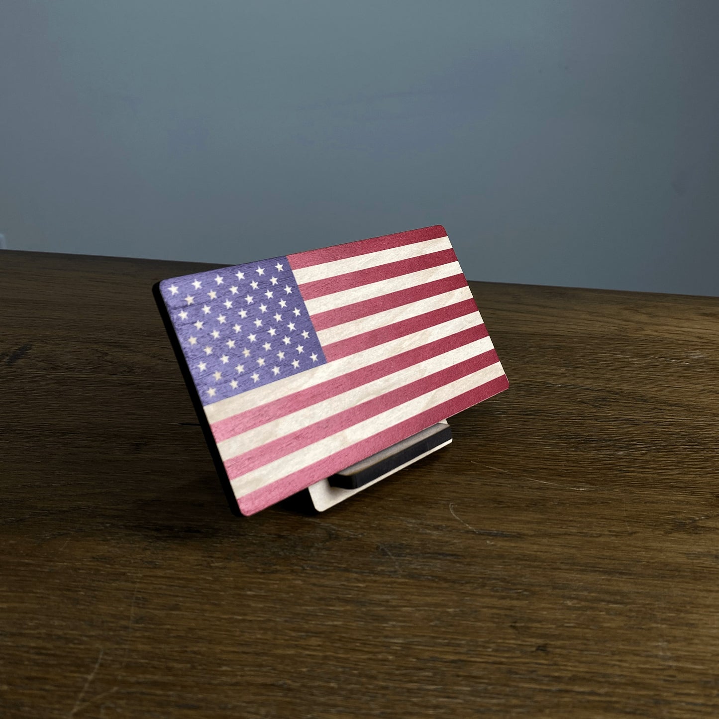 United States Wood Flag Print